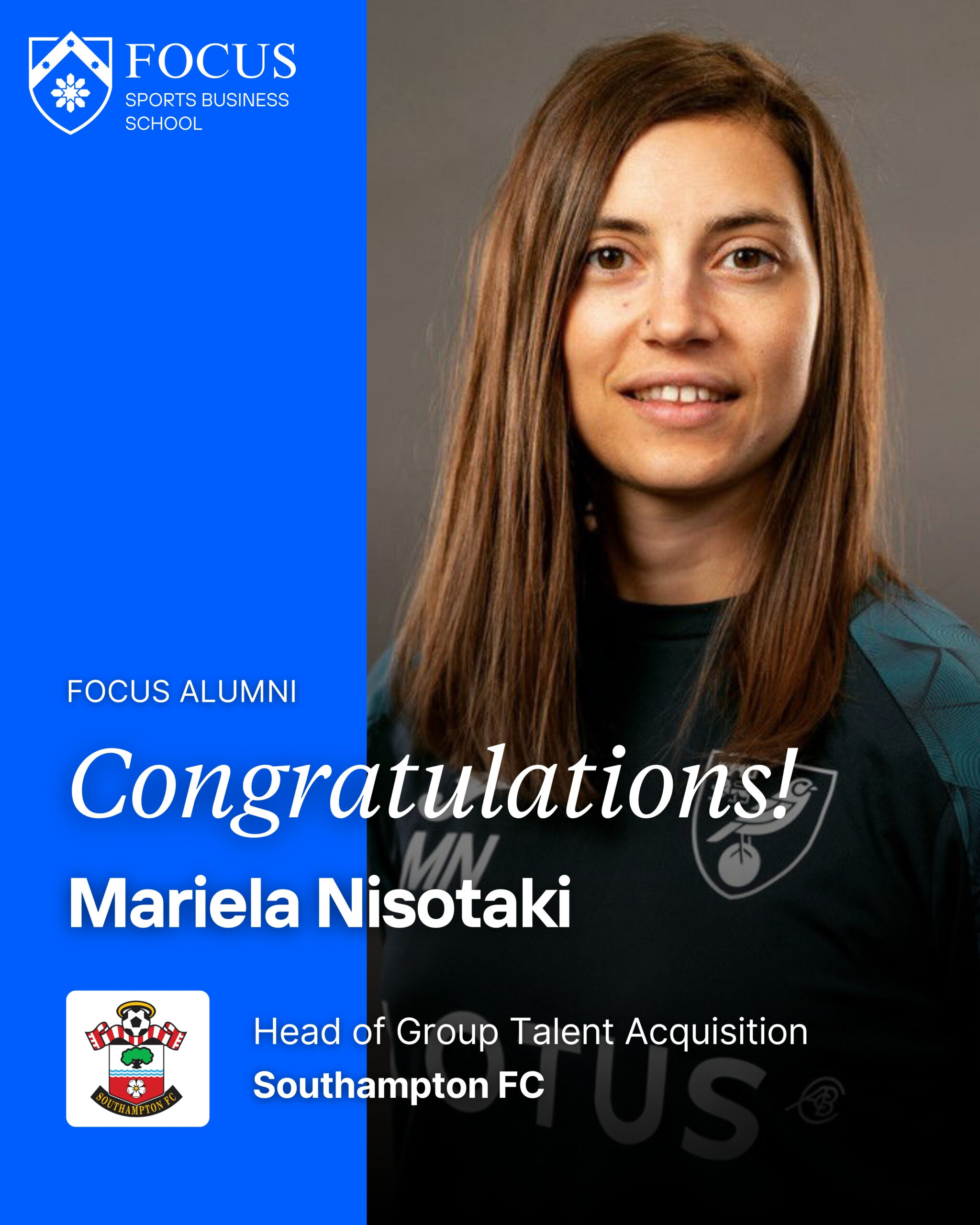 FOCUS Sports Business School_Mariela Nisotaki_Head of Group Talent Acquisition_Southampton FC