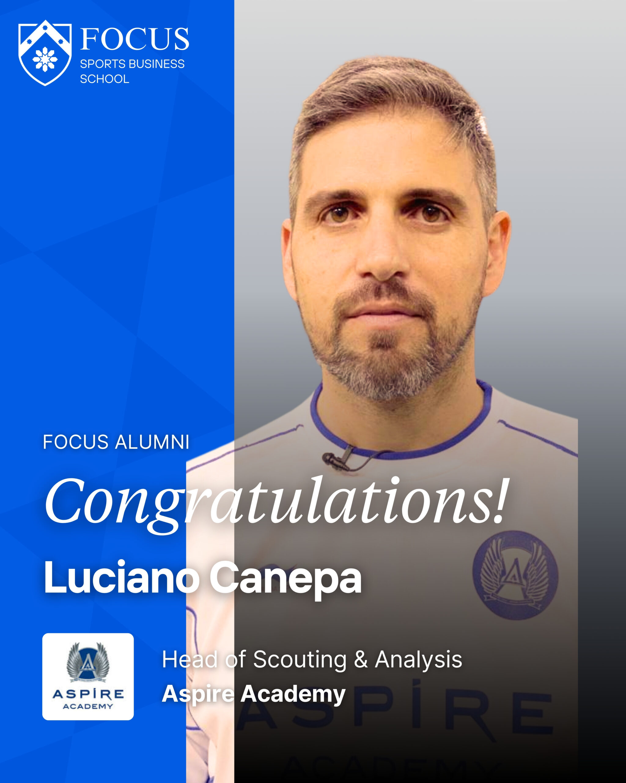 Head of Scouting & Analysis at Aspire Academy_Luciano Canepa_FOCUS Sports Business School