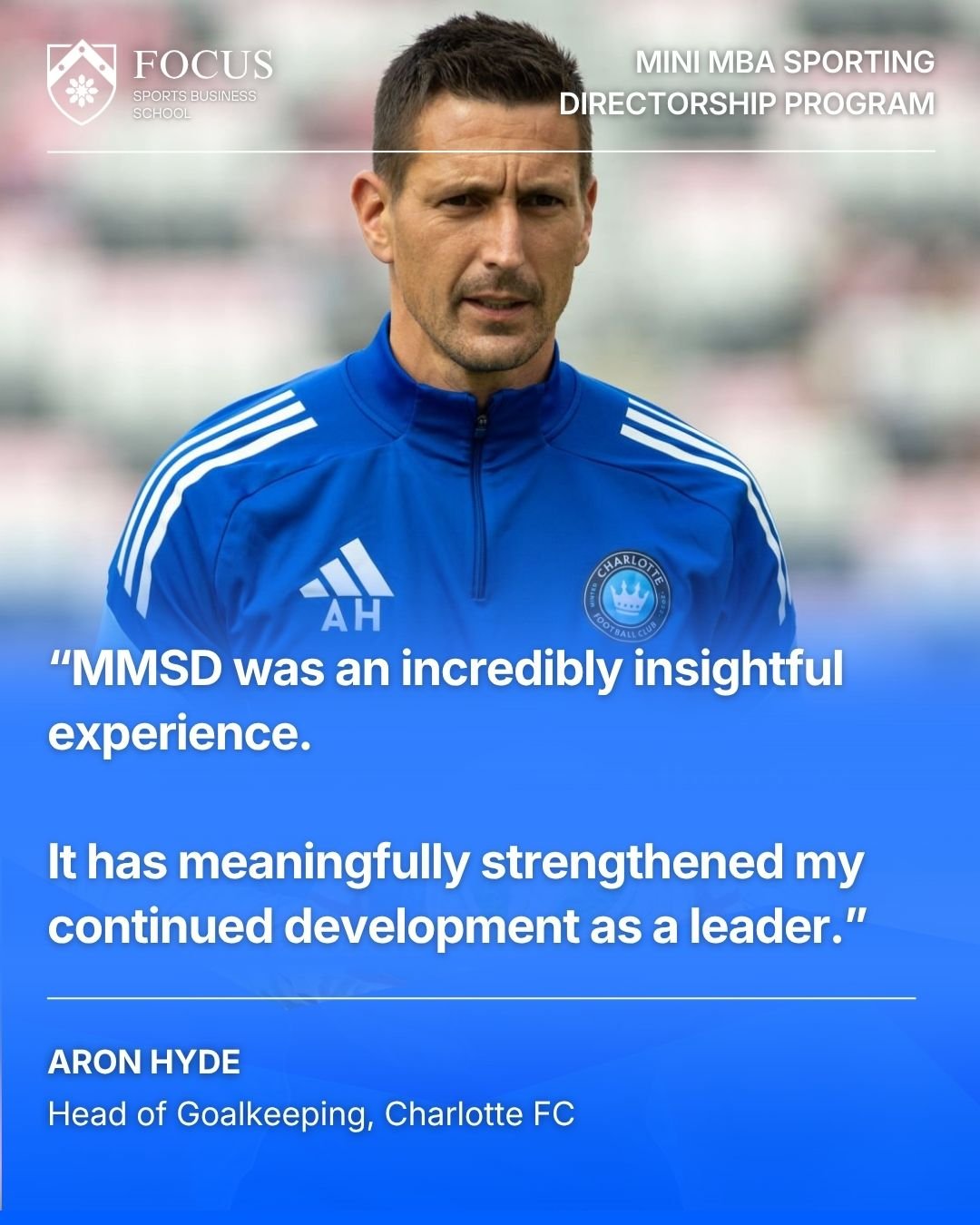 Aron Hyde Head of GoalkeepIng, Charlotte FC (1)