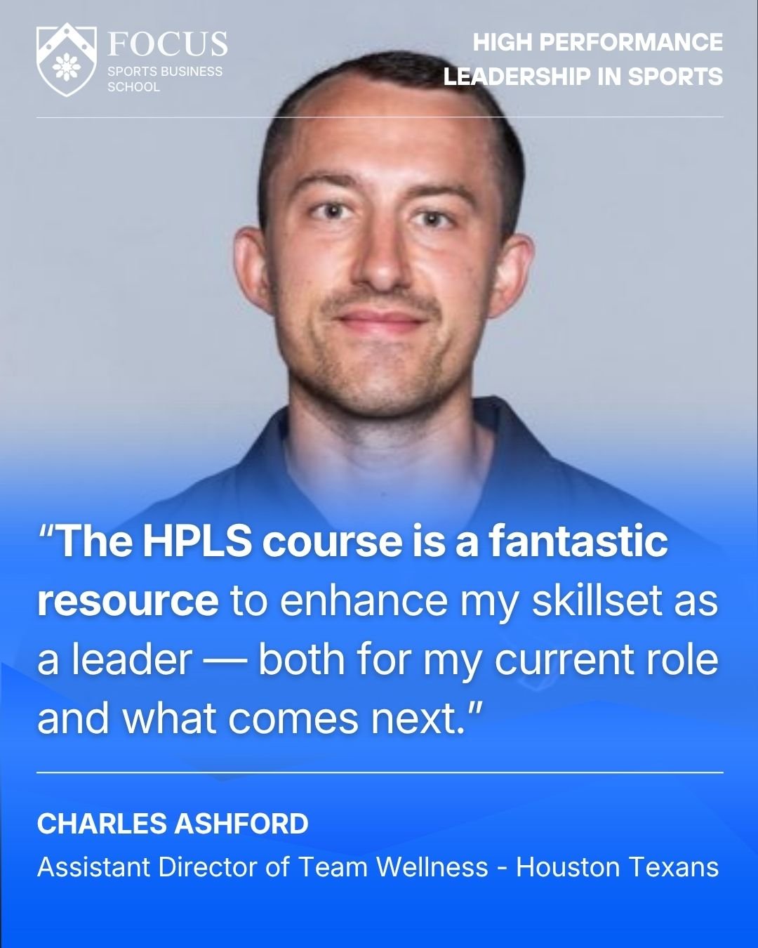 Charles Ashford Assistant Director of Team Wellness Houston Texans_HIgh Performance LeadershIp IN Sports_FOCUS (1)