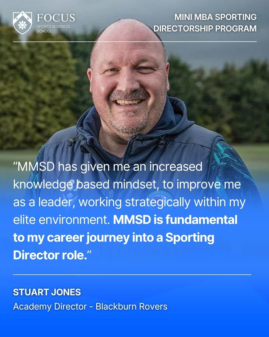 Stuart Jones Academy Director - Blackburn Rovers