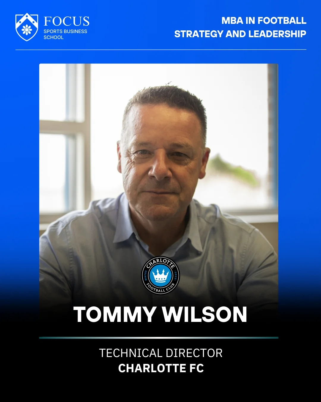 Tommy Wilson Technical Director Charlotte fc